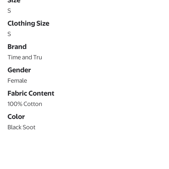 Time and Tru Black Soot Cardigan - Picture 6 of 7